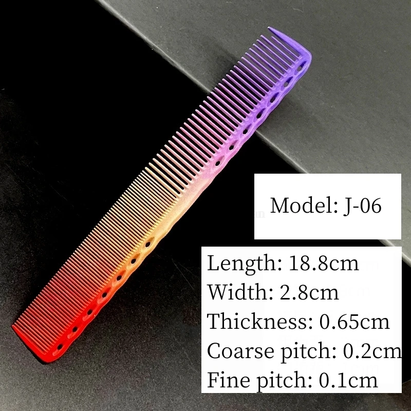 Haarschnitt Kamm profession elle Friseursalon Friseur Kämme Graffiti Muster doppelseitige Haar bürste Friseur Styling-Tools y0702 – Detail 13