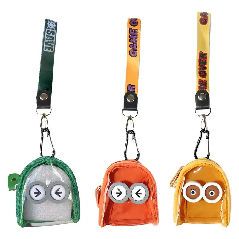 Keychain Coin Storage Bag Wristlet Keychain Coin Purse Portable Wristlet Wallet Coin Purse Keychain Bag Storage Case Wallet For