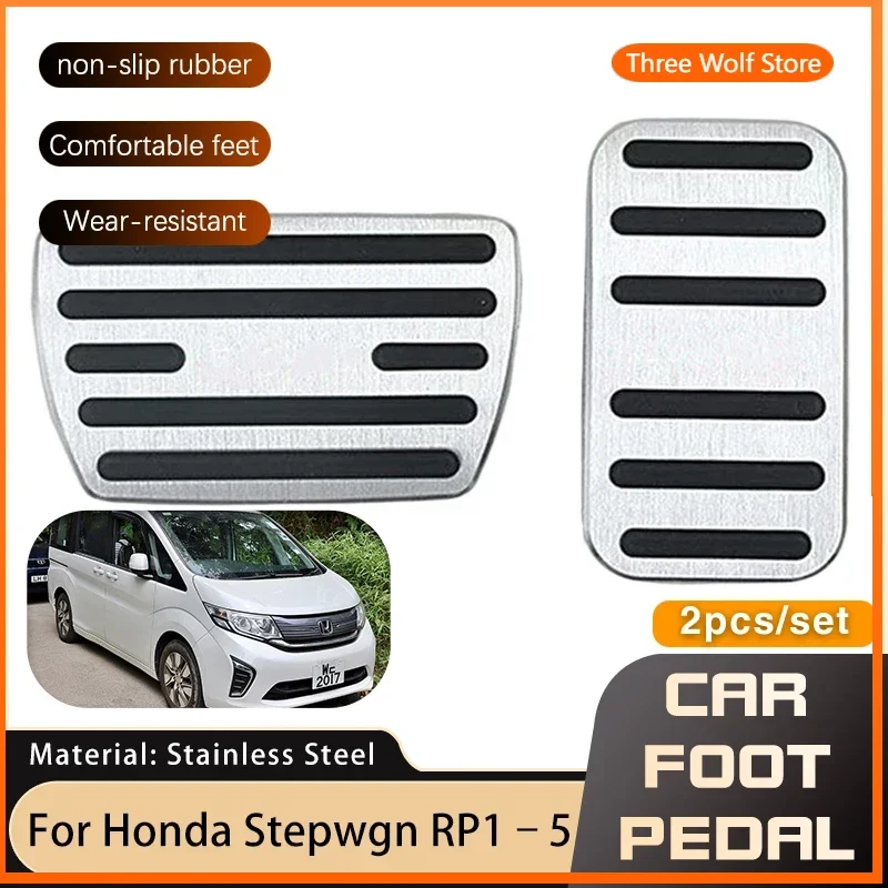 

Автомобильные педали для Honda Stepwgn RP1-5 MK5 2015 2016 2017 2018 2019 2020 2021 Нескользящая педаль акселератора из нержавеющей стали