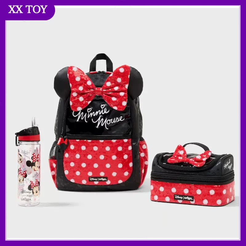 

Школьный ранец Disney Smiggle, женский рюкзак с колесами Минни, детский рюкзак с Микки Маусом, рюкзак, горячая распродажа, Подарочная сумка для обеда