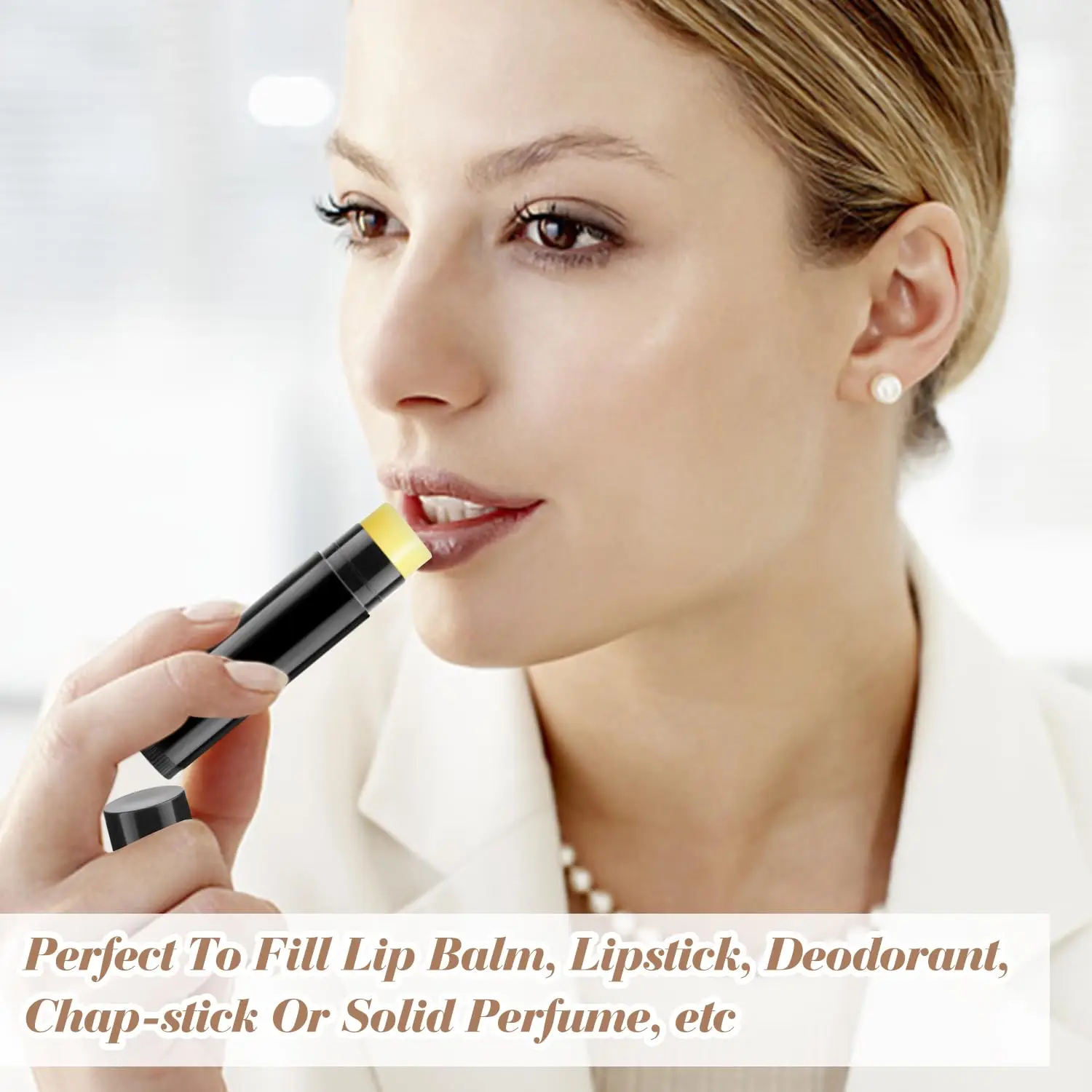 100 Stück 5g Kunststoff-Lippenstifttuben, leere Lippenbalsam-Tuben, Behälter für Lipgloss, Aufbewahrungsbehälter mit Kappen für DIY-Make-up-Zubehör – Detail 5
