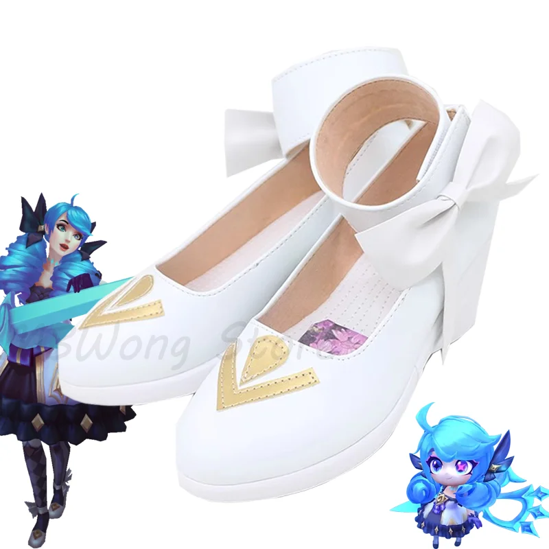 

Game LOL Mythmaker Gwen Cosplay Shoes Lolita High Heeled Anime Role Play Uniform Halloween Carnival Party Outfit Christmas Prop