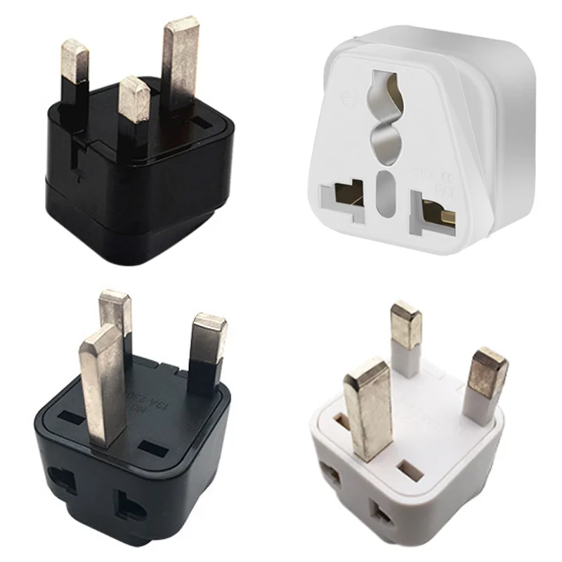 Universal Black White 13A 250V Copper AU UK US EU to UK Hongkong Singapore Malaysia travel adaptor plug socket convertor