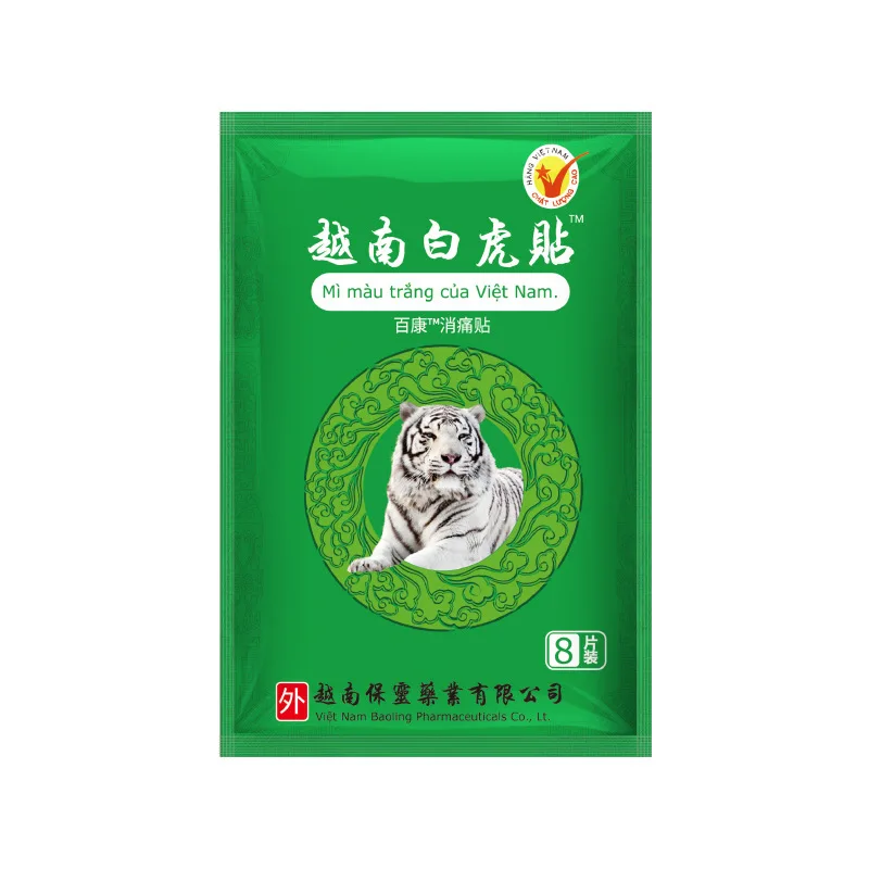 

30packs/lot Vietnam White Tiger Balm Muscle Neck Body Massage Relaxation Capsicum Pain Patch MR013