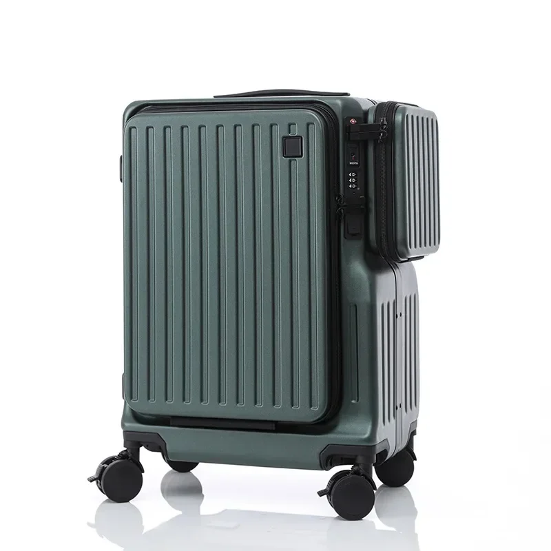 New Double Opening Suitcase Front Opening 20 Inch Cabin Suitcase Side Box Detachable Suitcase Anti-fall Zipper Box