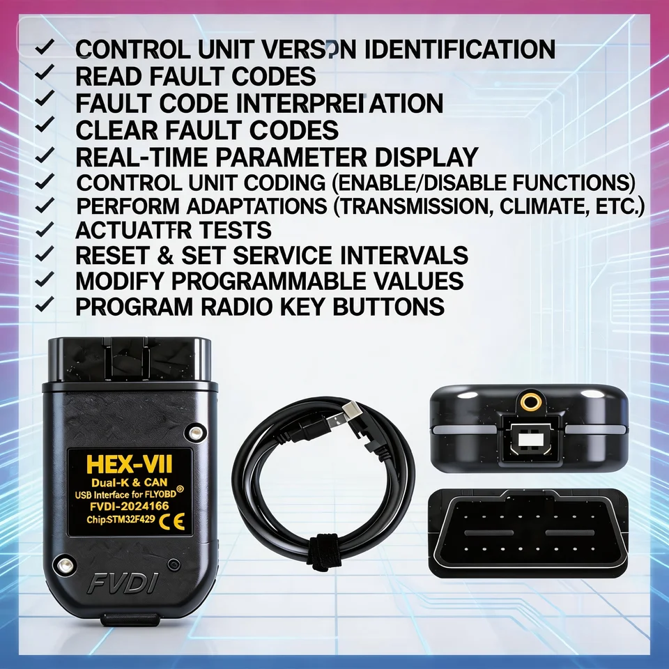VCDS CAN V25.3 Diagnostic Tool for VW AUDI Skoda Seat