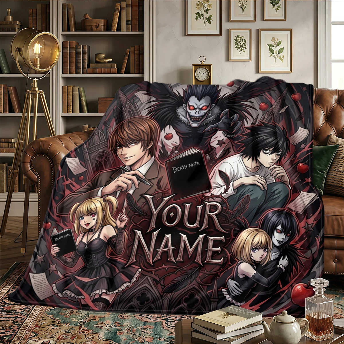 Home Textiles Notes - Cobertor de flanela personalizado com estampa