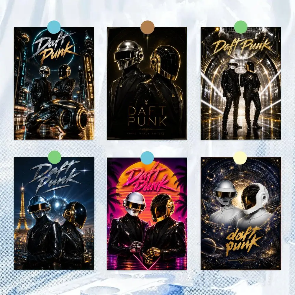 band D-Daft P-Punk Poster Artistic Stylish Wall Art for Home Office Bar Decor Living Ro hot  Reusable