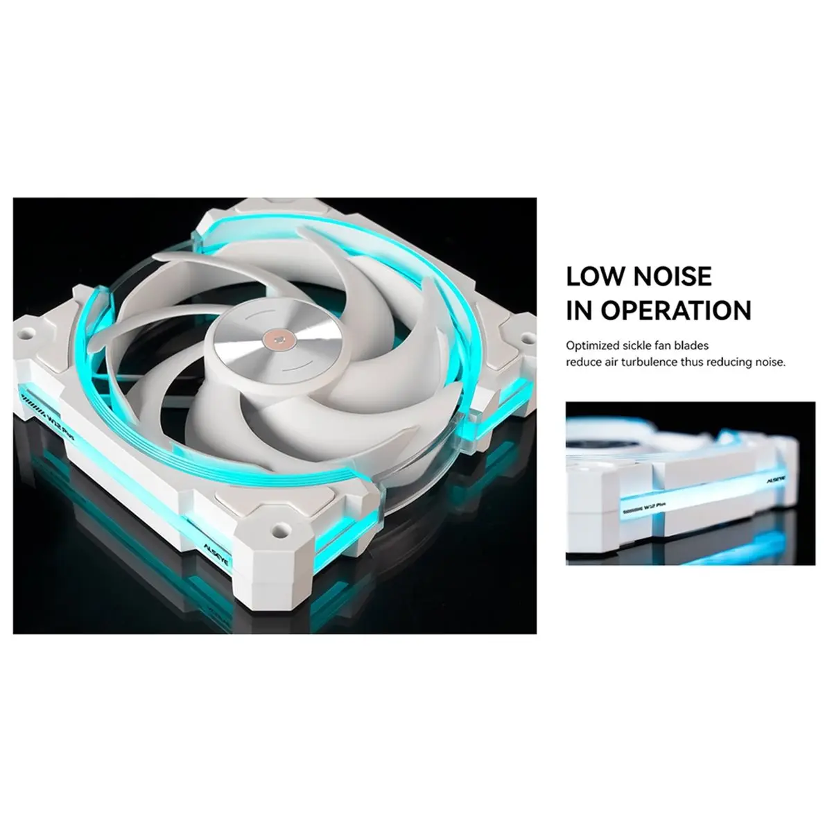 Ventilateur de refroidissement pour boîtier d'ordinateur 828Fnew 12CM, synchronisation de la lumière ARGB, contrôle intelligent de la température PWM, ventilateur silencieux noir