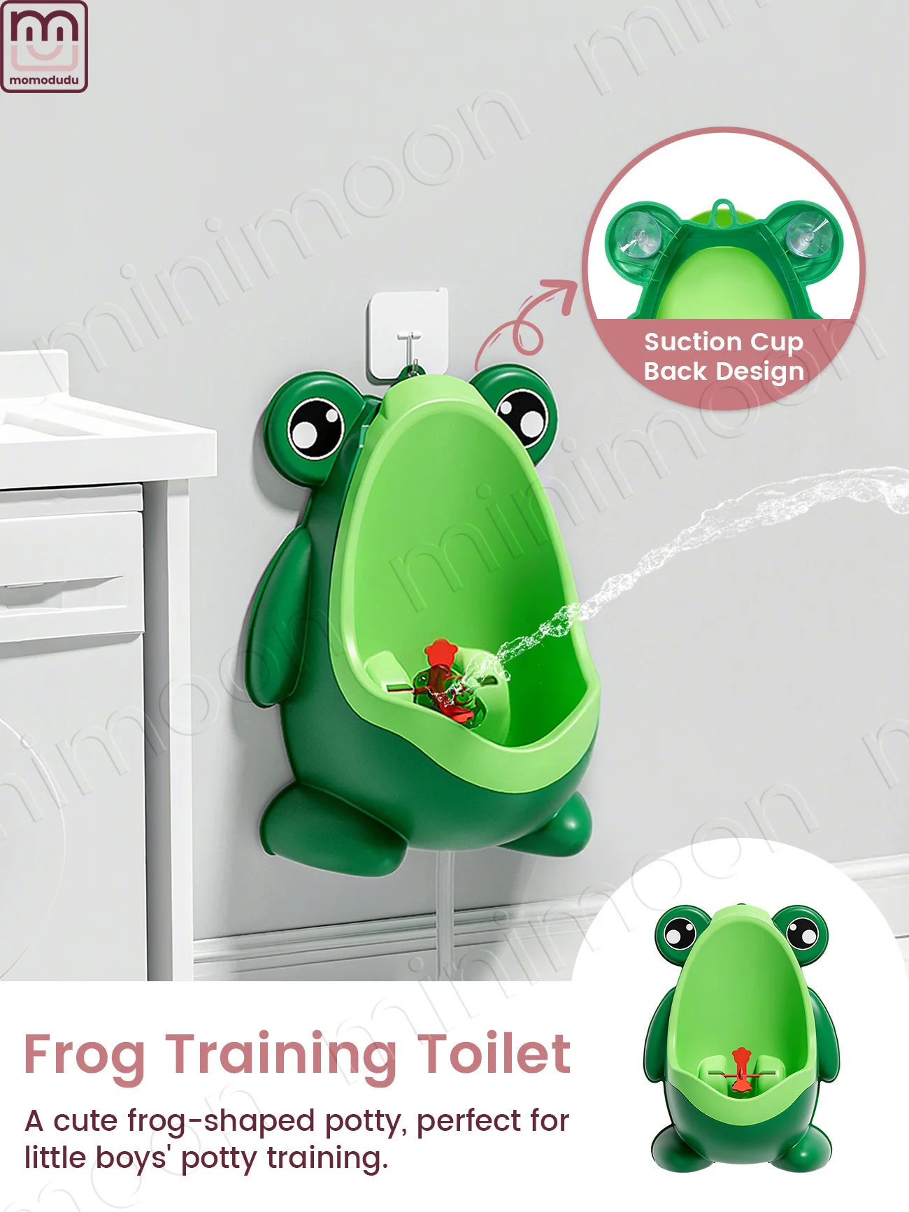 

Милый детский писсуар-лягушка для мальчиков, тренажер для приучения к туалету с забавной мишенью для отработки навыков стоячего мочеиспускания