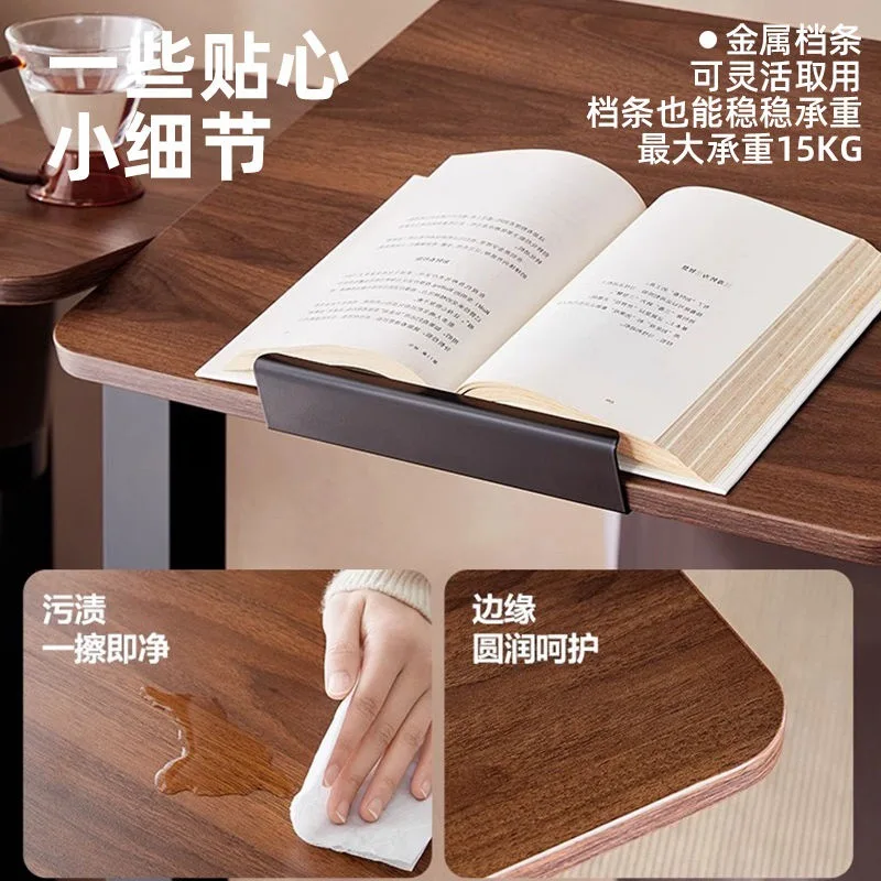 Computer table removable air pressure lift flip table dormitory home sofa bed side study desk standing