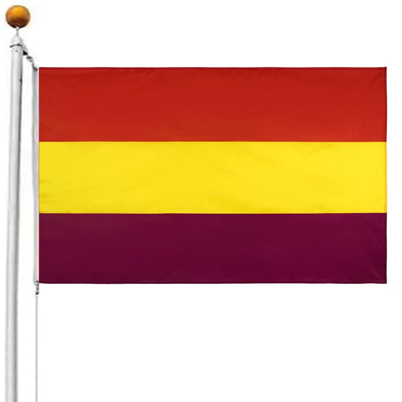 

xvggdg 90X150CM Flag of the Second Spanish Republic Polyester Republic Flag Spain National hanging Bannerr