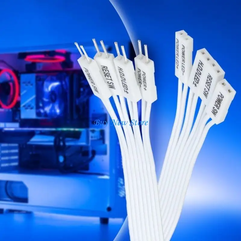 

20CE Computer Motherboards Switches Hard Disk Solid Disk LED/PLED/ Power Reset SW Extension Cable 20/30/50/100cm