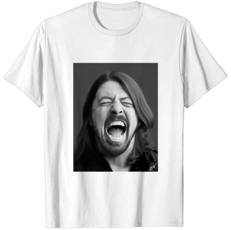 تي شيرت Dave Grohl مضحك للجنسين بأكمام قصيرة تي شيرت بمقاسات كاملة S-2345Xl