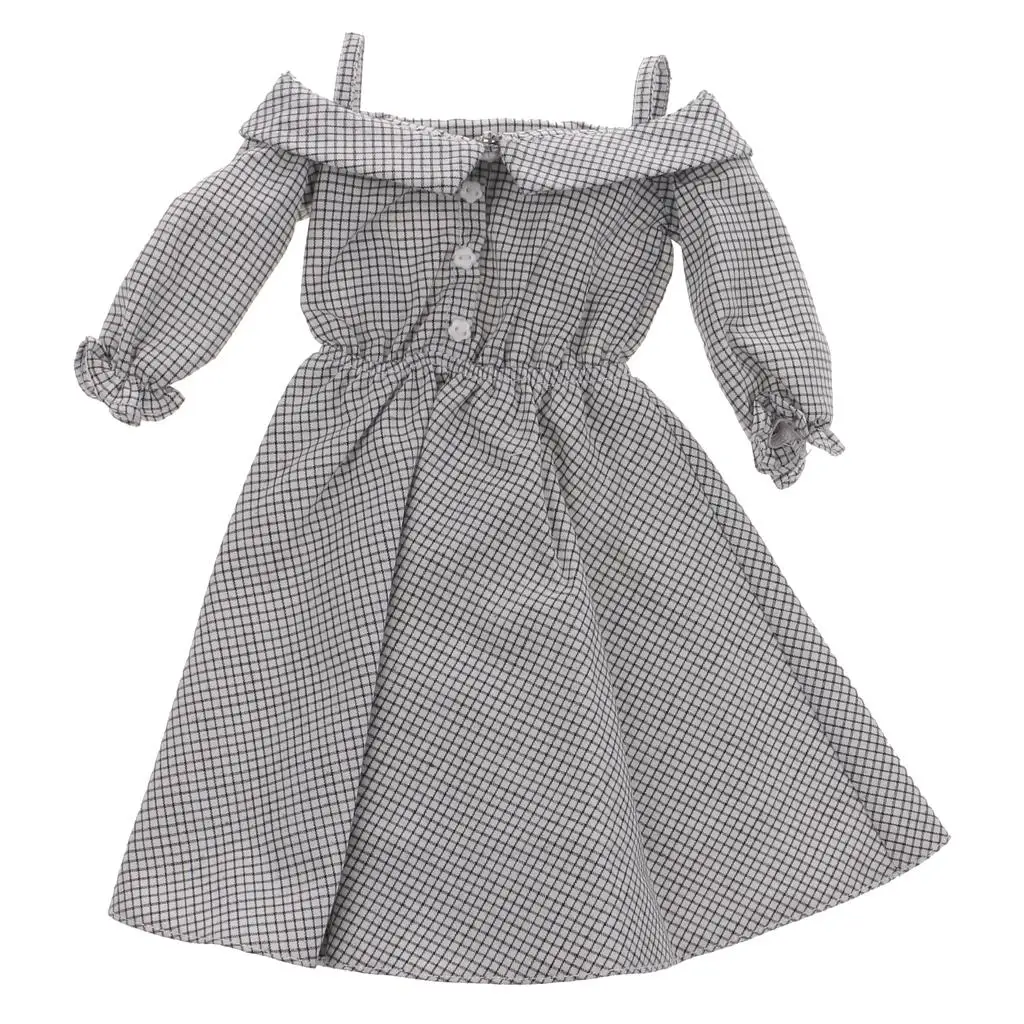 

Стильное платье в клетку тартан с бретелями для куклы 1/3 BJD SD