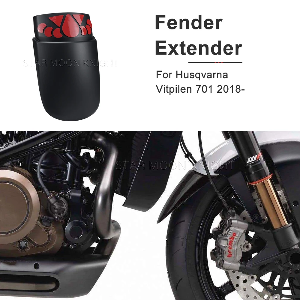 For Husqvarna Vitpilen701 Vitpilen 701 2018- Motorcycle Front Fender  Extensions Fender Extender Accessories