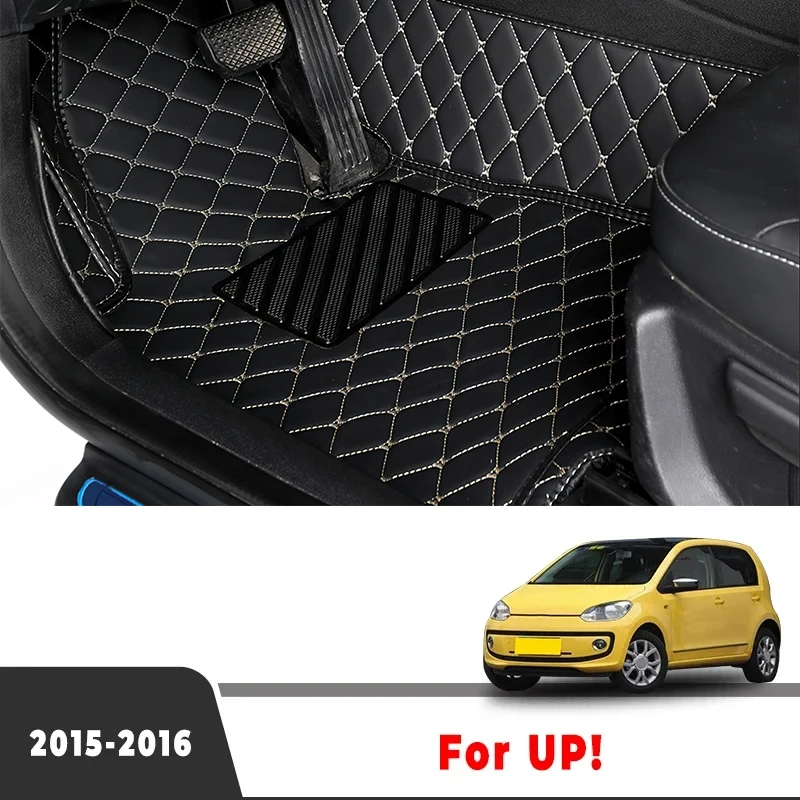 Car Floor Mats For Volkswagen VW UP! UP 2015 2016 Carpets Interior Accessories Auto Parts Custom Covers Pedals Foot Pads Rugs