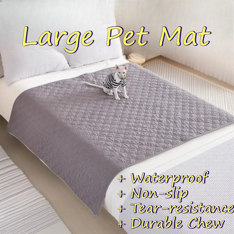 

Коврик-лежанка для собак, кошек, кроликов, лис, домашних животных: приятный для кожи, комфортный, прочный, устойчивый к укусам, машинная стирка, просторный, для щенков, водонепроницаемый, нескользящий