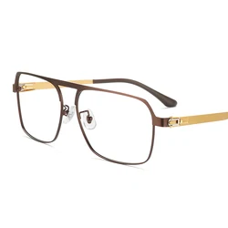 Titanium Alloy Optical Glasses Frame Men Pilot Eyewear New Male Classic Full Myopia Prescription Eyeglasses Frames