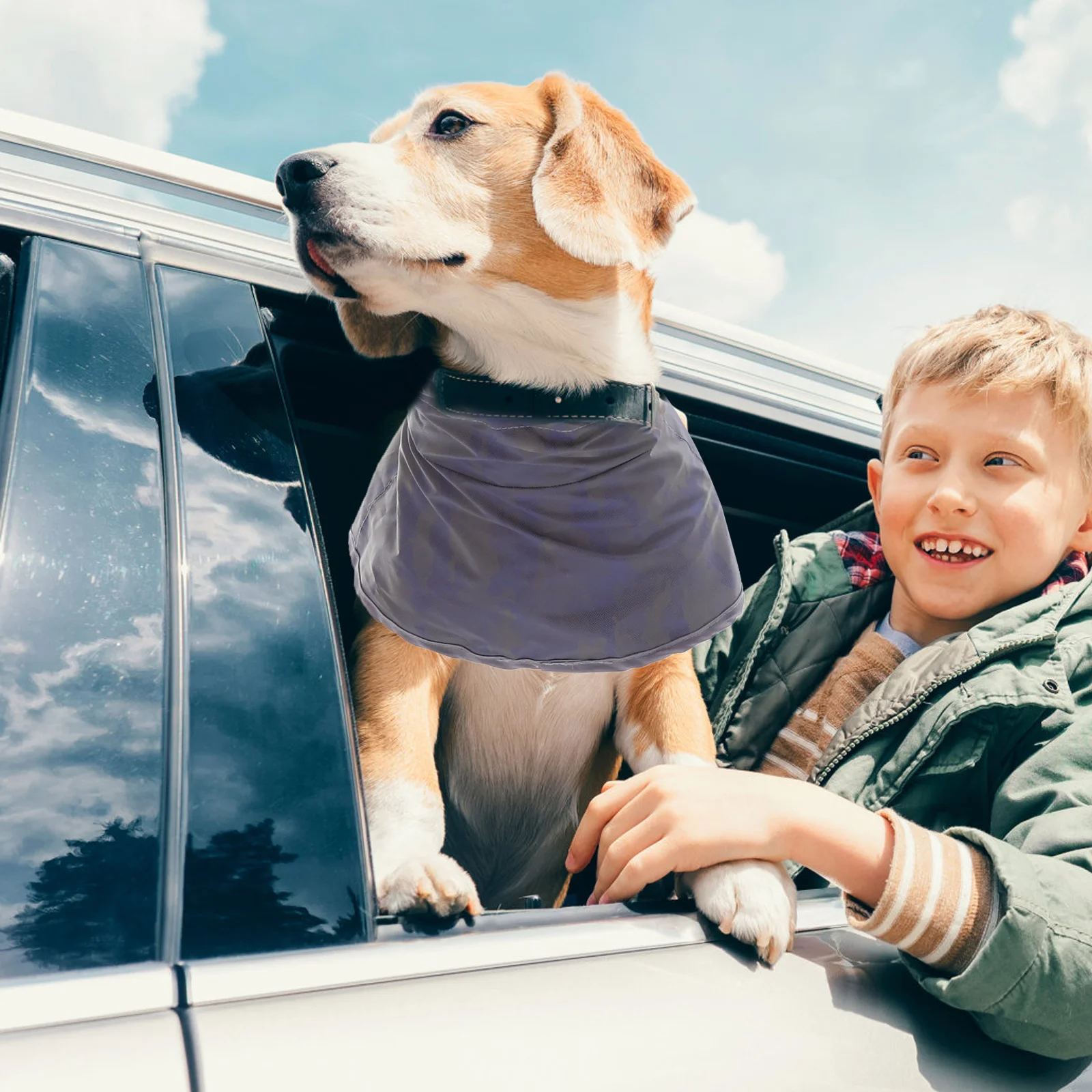 1 قطعة معطف واق من المطر الكلب مقاوم للماء طوي سترة أمان عاكسة للكلاب الصغيرة والمتوسطة الكبيرة في الهواء الطلق المشي الحيوانات الأليفة المطر والعتاد #6