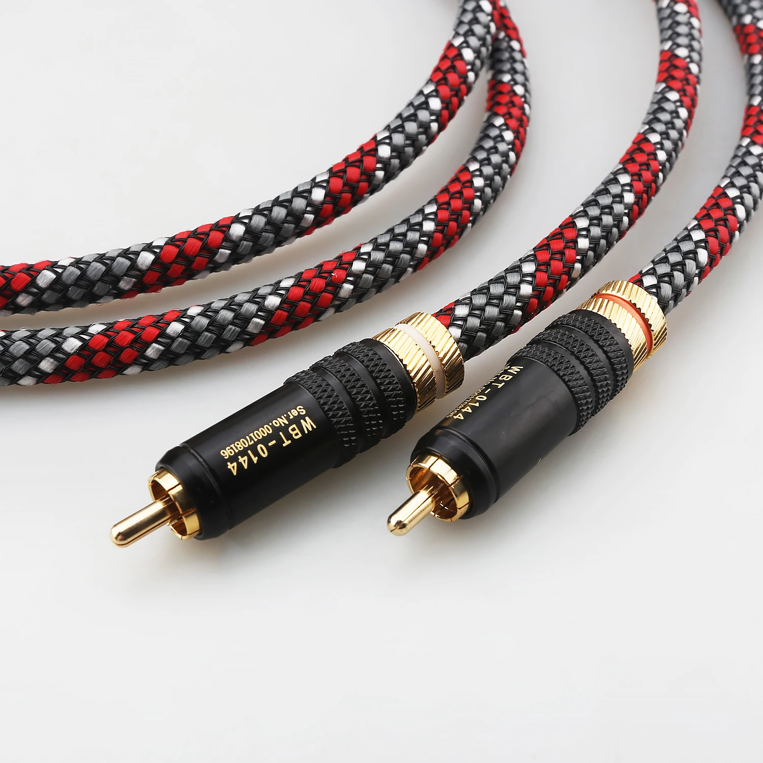 A53 Pair Audiophile RCA Interconnect Cable Gold Plated RCA Plug HiFi Signal Wire for Audio Amplifier DAC Player
