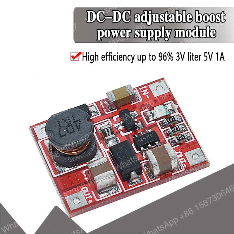 50pcs-dc-dc-boost-power-supply-module-converter-booster-step-up-circuit-board-3v-to-5v-1a-highest-efficiency-96