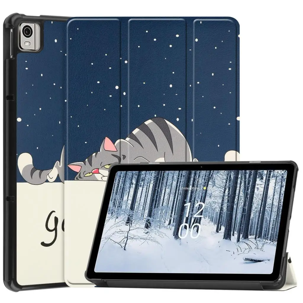 Anti-Fall Case For Nokia 10.4 Inch Tablet T20 T21 8 Inch T10 3-Layer Protection Stand Cover With Auto Sleep And Wake Function