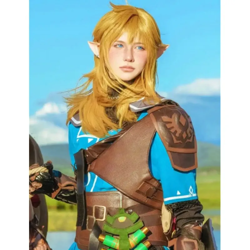 Игра Zelda Косплей Дыхание дикой связи Костюм Косплей Опора Аксессуары Вечеринка Аниме Карнавальное платье Туника Наряды Полный комплект