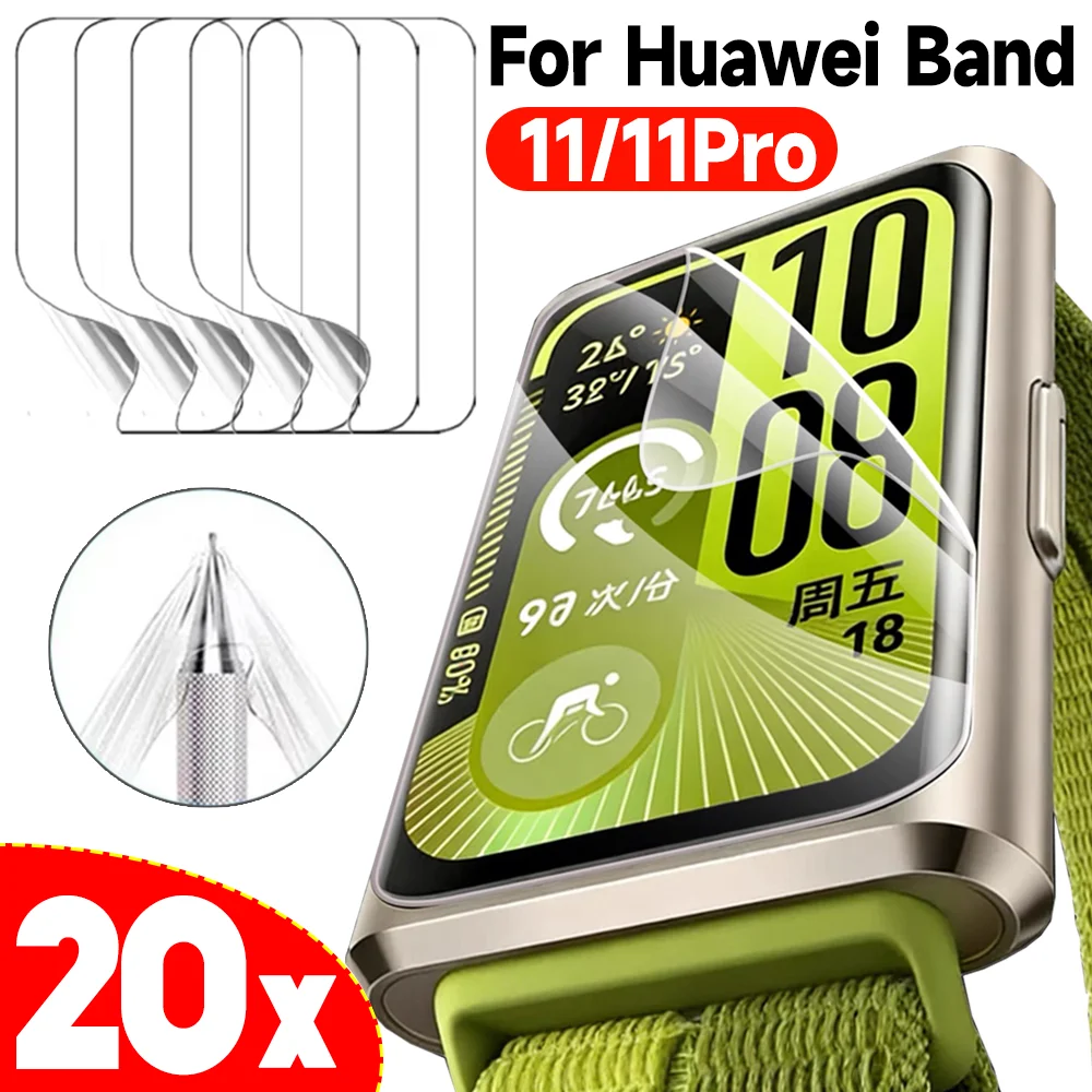

5-20pcs Soft TPU Hydrogel Film for Huawei Band 11 Pro Watch Screen Protector for Huawei Band 11Pro Anti-scratch Protective Film
