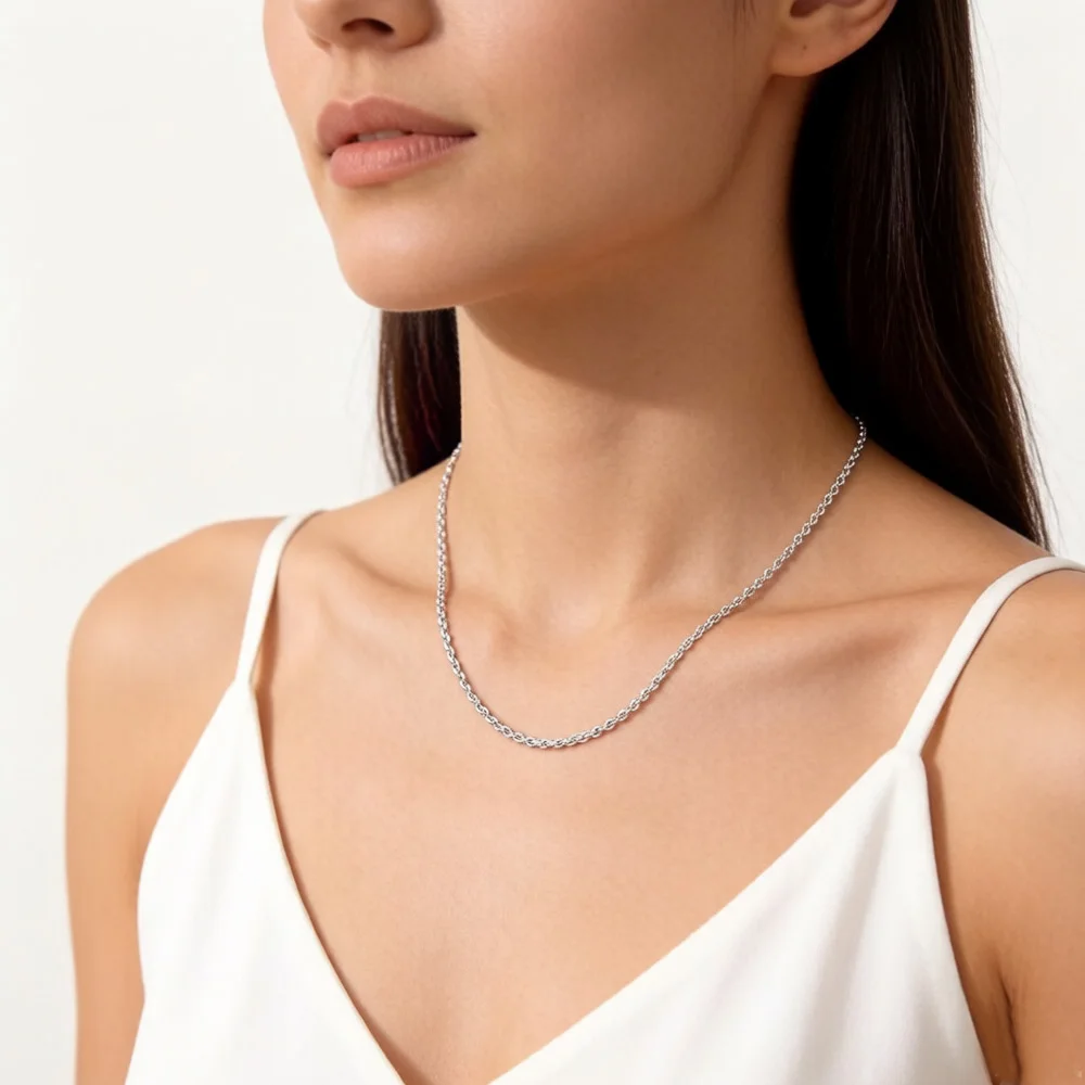 Round Belcher Chain Necklace Brand New Strand Fashion Jewelry Europe Style 925 Sterling Silver Bijoux Gift For Men Women