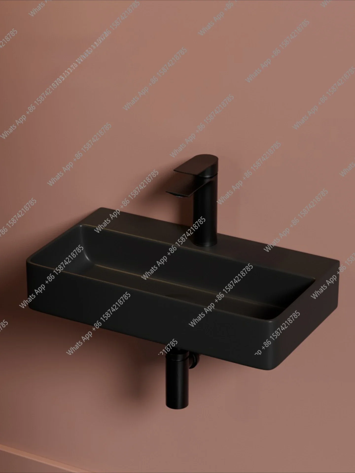 

C Simple Wall-mounted Wash Basin Wash Table Integrated Washbasin Mini Suspended Wall-mounted Integrated Ceramic Bracket Wash Fac