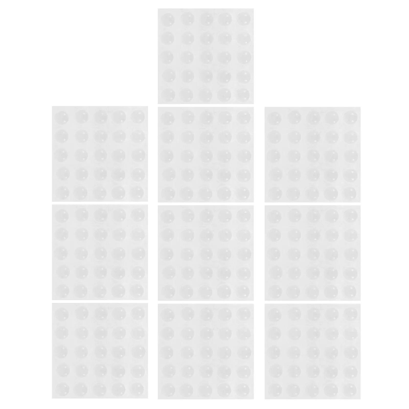 200Pcs Silicone Clear Door Bumpers Ultra Thin Quiet Close Pads for Cabinets Fridge Refrigerator Door Stop Adhesive Bumper Pads