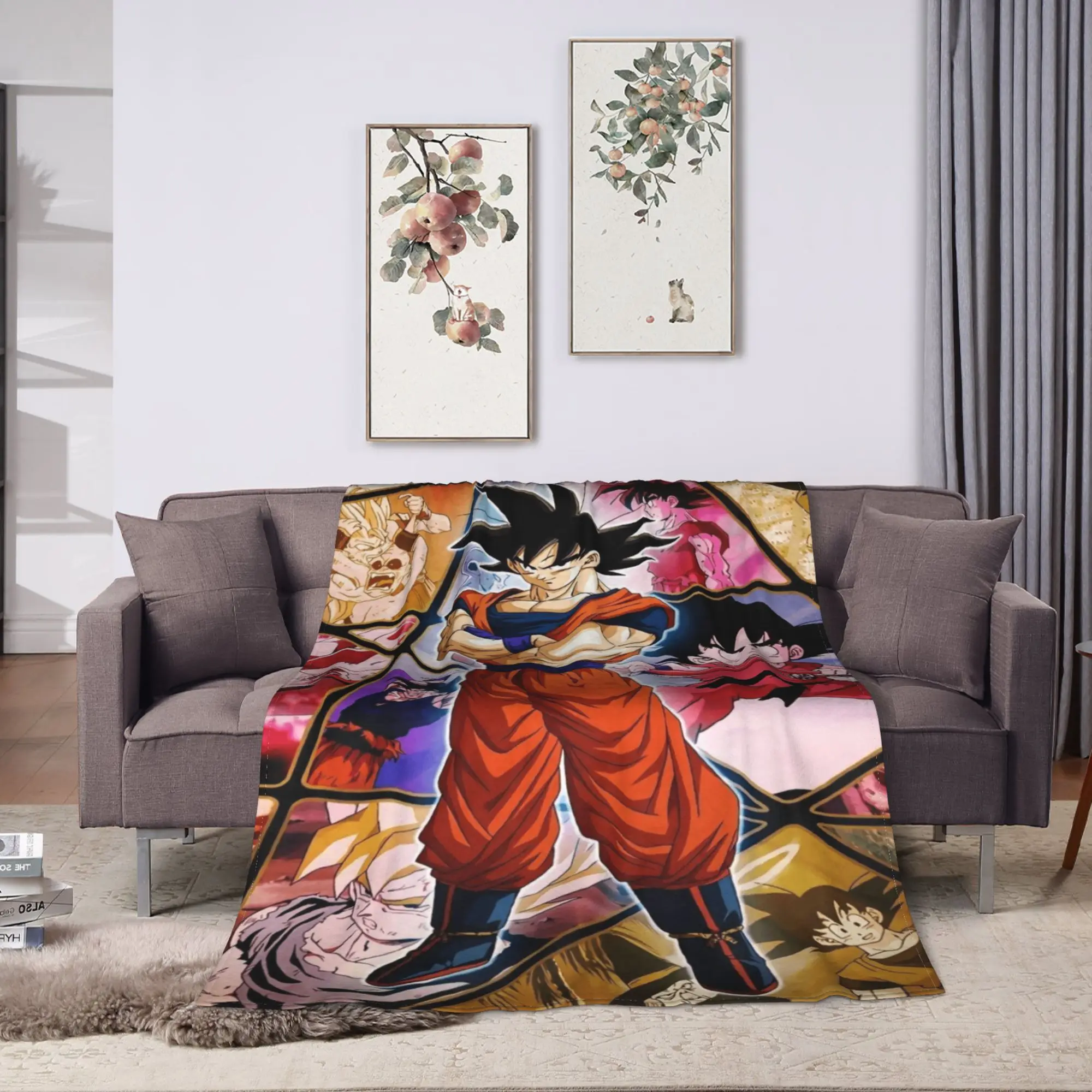 D-Dragon Anime Blanket Super Soft  Throw Blanket Winter Boy Girl Chair Sofa Bed Camping Bedspread