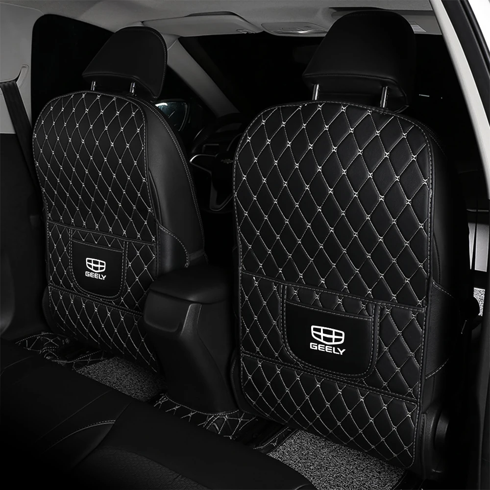 1Pcs Car Seat Anti Kick Pad Protective Cover For Geely Geometry C gc6 Tugella Emgrand ec7 x7 Atlas pro Coolray Car Accessories