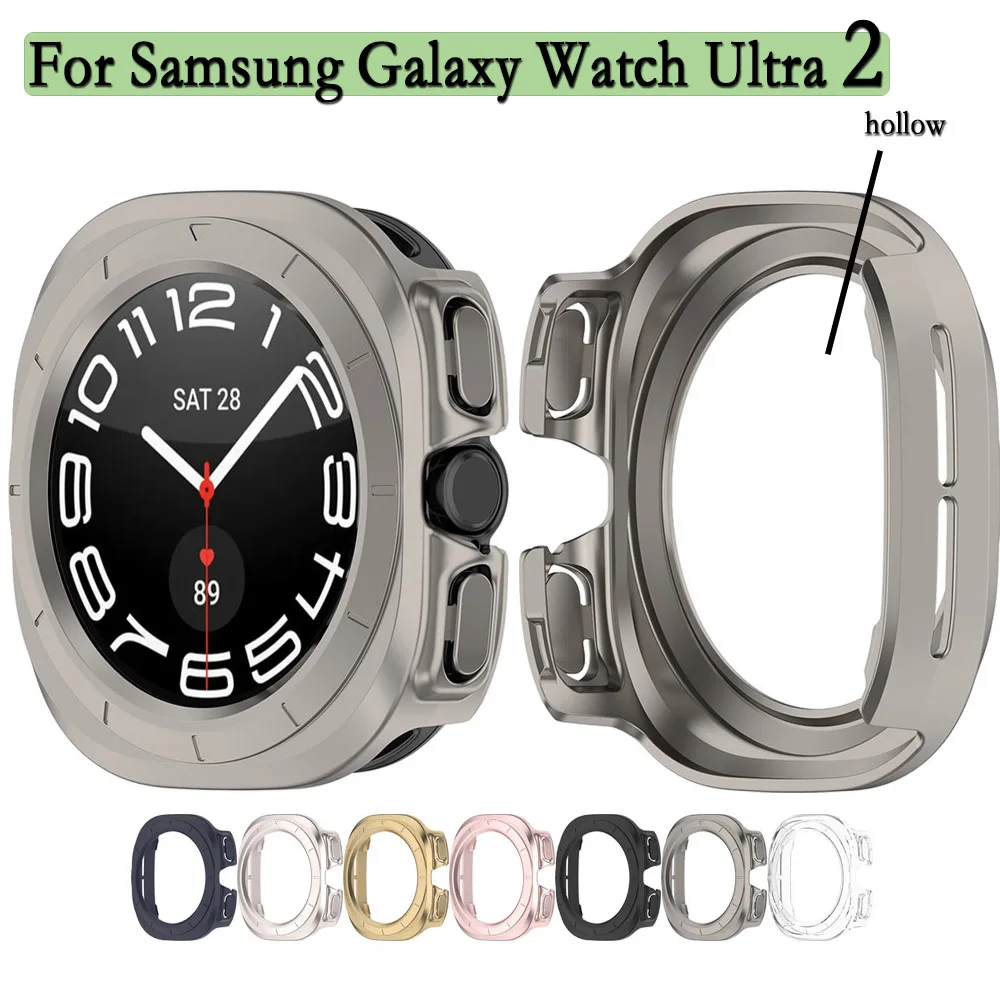 Case For Samsung Watch Ultra 2 47mm PC Material Cover Protective Hollow Shell Watch Decoration For Samsung Galaxy Watch Ultra