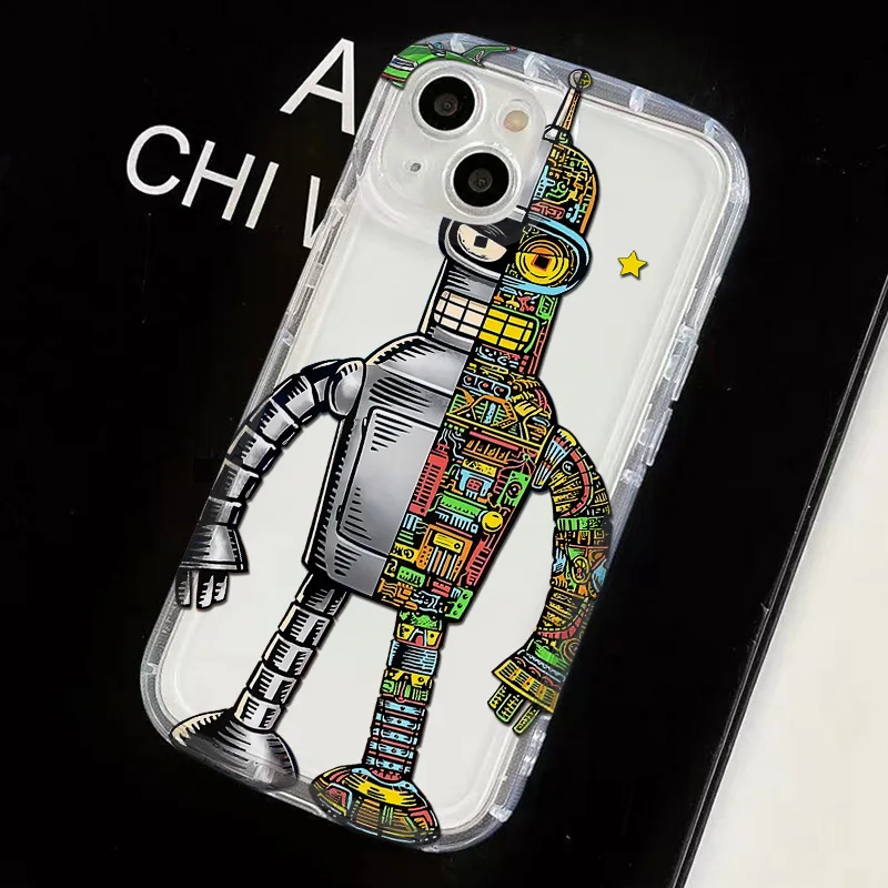 Funny Comic Futurama Clear Case for Samsung A03S A05S A13 A14 A21S A22 A23 A24 A31 A32 A33 A34 A35 A51 A52 A53 A71 A72 5G Airbag