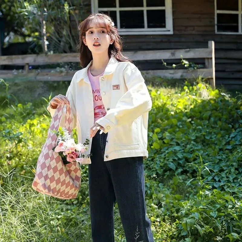 デニム レディース ゆったり カジュアル コート 2025 春新作 女性 薄手 ツーリング 韓国風 ジャケット ブリーフ 日本風 レディース カレッジ風 アウター