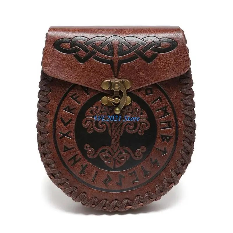 

G5GC Belt Pouches Waist Bag Fanny Pack Cellphone Holdre Cosplays Medieval Purse Costume Accessories Women Man