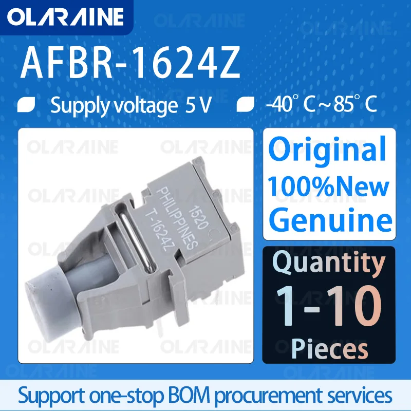 1/5/10Pcs Original AFBR-1624Z Fiber optic transmitters, receivers, transceivers  Wavelength 650 nm Data rate 50 MBd Voltage 5 V