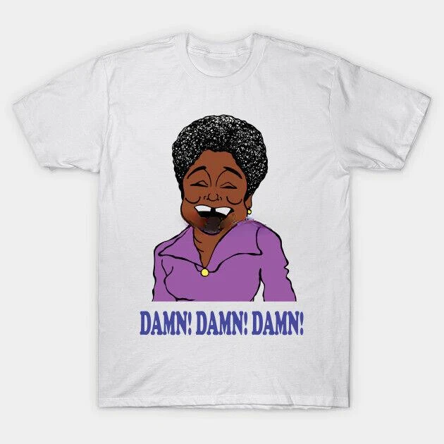 heavyweight Hot Sale vintage Summer streetwea Cartoon Good Times Damn Esther Rolle Florida Evans Maude All In The Family T-Shirt