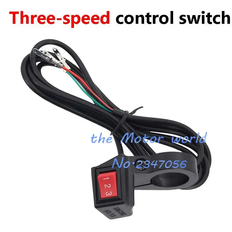 Electric 3 Speed Module Handlebar 3 Gear Switch Shift For Motorcycle E-bike Scooter Motorcycle Switch Universal Button Accessory