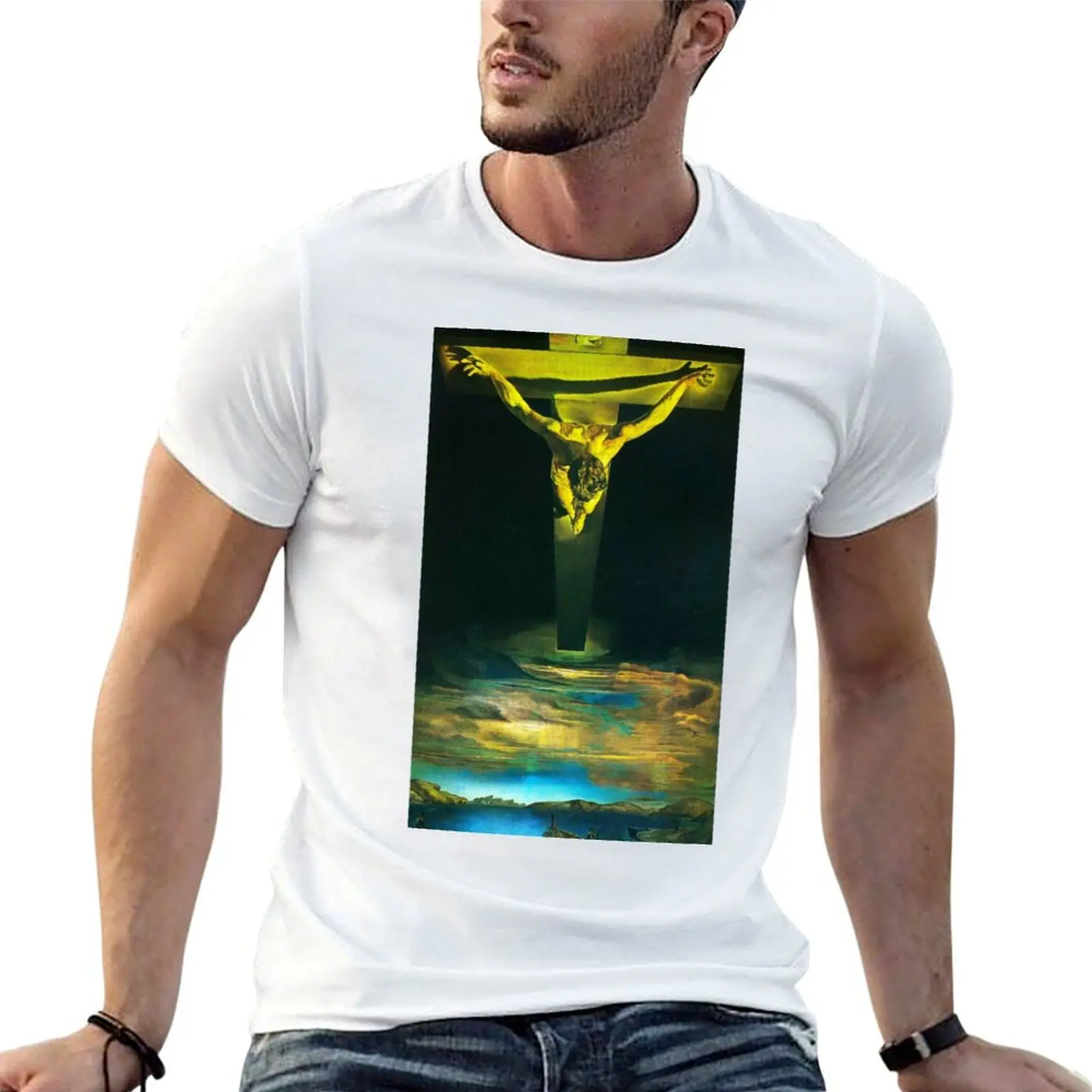 

HD the Salvador oversize shirts T-Shirt t of Cross Painting Saint by 1951 Christ on John anime Dalí