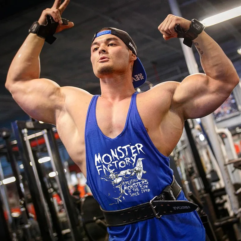 Koszulki na siłownię szelki męskie Stringer koszulka fitness koszulka do kulturystyki męski top do kamizelek fitness męska kamizelka bluza bez rękawów — zdjęcie 6