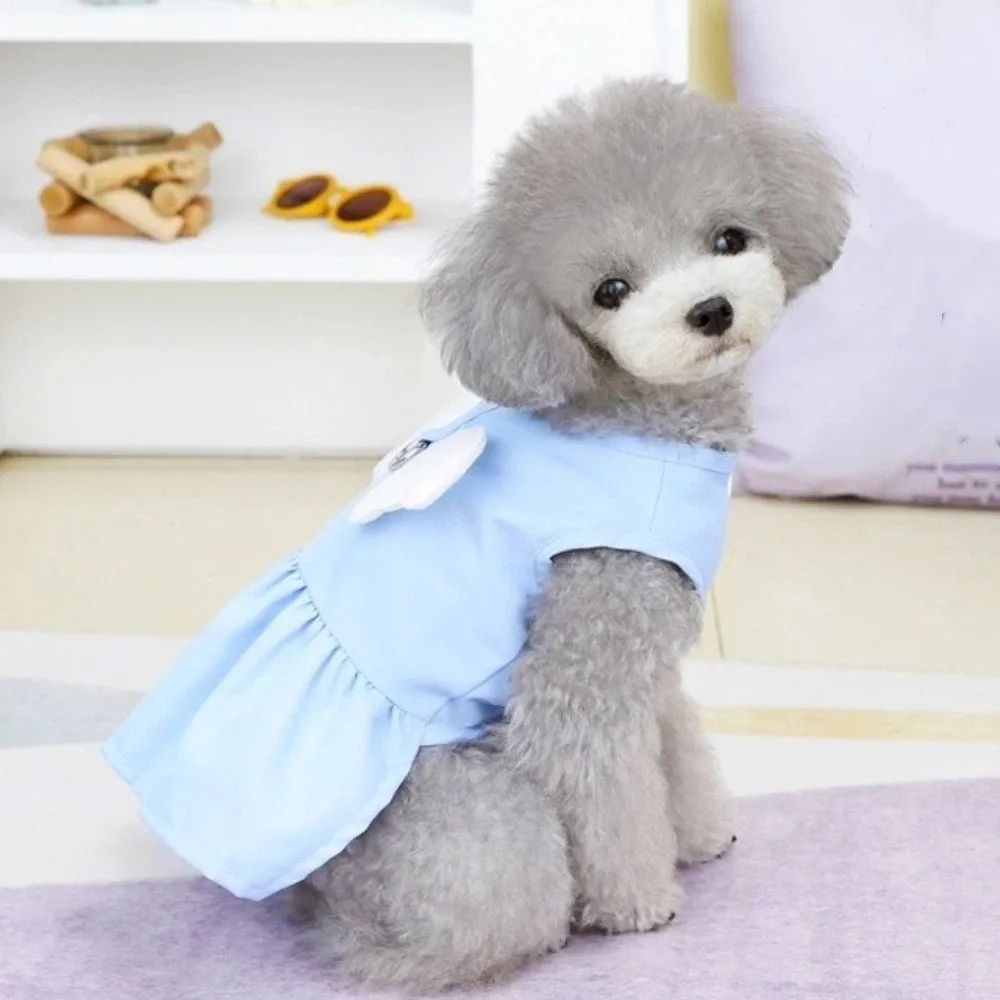 

Fashion Adorable Dog Wings Skirt Breathable with D Ring Cat Vest Harness Comfortable Puppy Princess Dress Pet Show