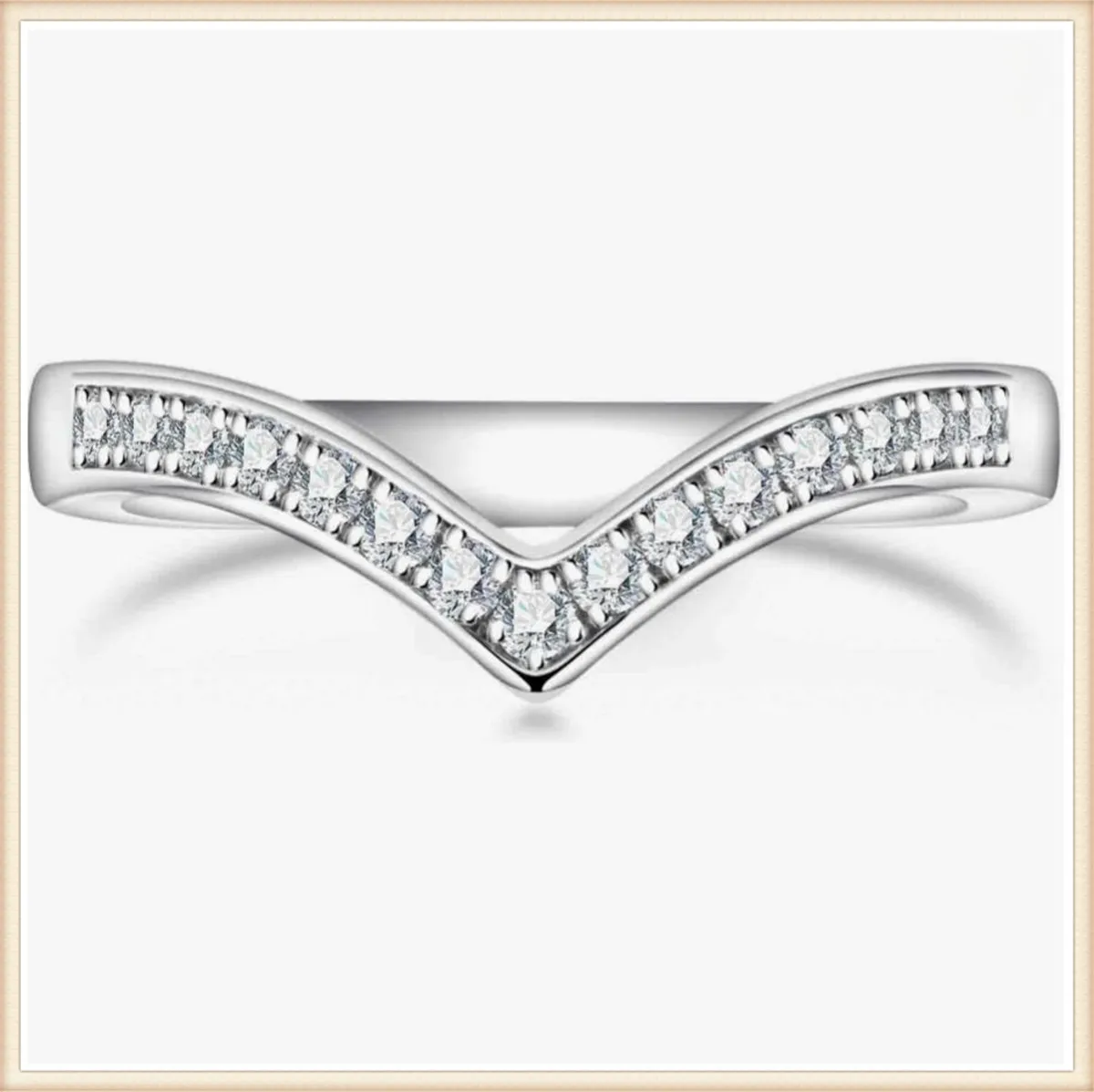 

Обручальное кольцо Eternity Band с бриллиантами V-образной формы в лаборатории полукруг из 14-каратного золота и платина, оптовая продажа ювелирных изделий премиум-класса на заказ