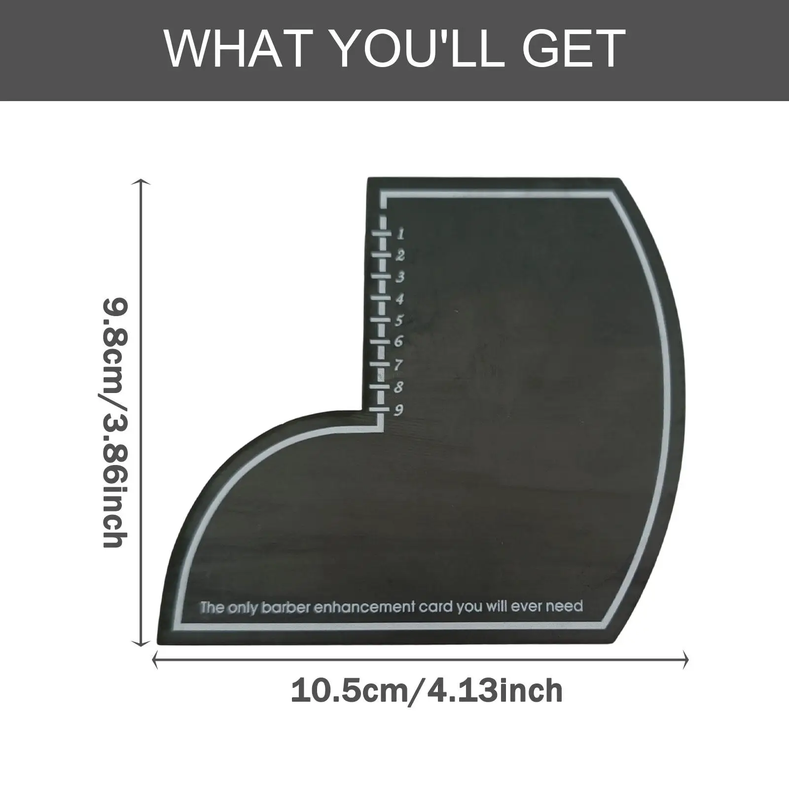6xEnhancement Card for Barbers Multifunctional Men with Measurement Indicators