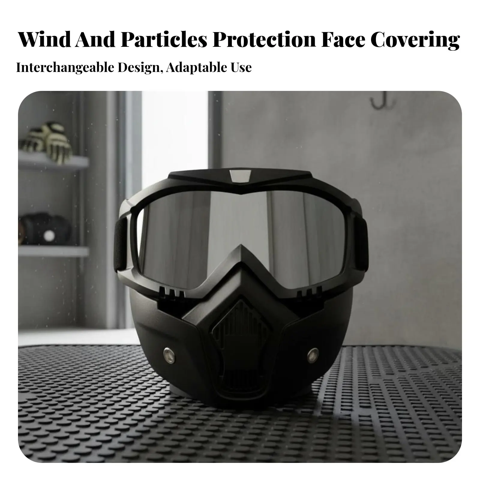 

Мотоциклетные очки S с защитной маской, ветрозащитные, с отстегивающимся лицевым щитком, защита от частиц