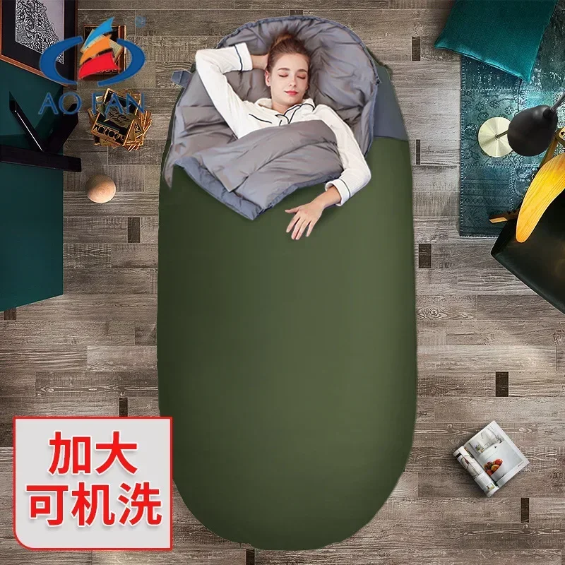 

Egg-shaped Sleeping Bag for Adults, Outdoor Camping and Mountaineering, Thickened, Cold-proof, Warm and Constant Temperature