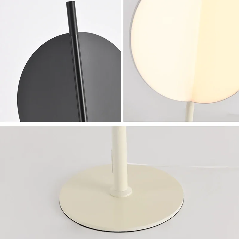 Imagem -06 - Postmodern Rotatable Blades Led Floor Lamp Designer Simples Standing Table Light Sala de Estar Estudo Quarto Home Decor Fixture