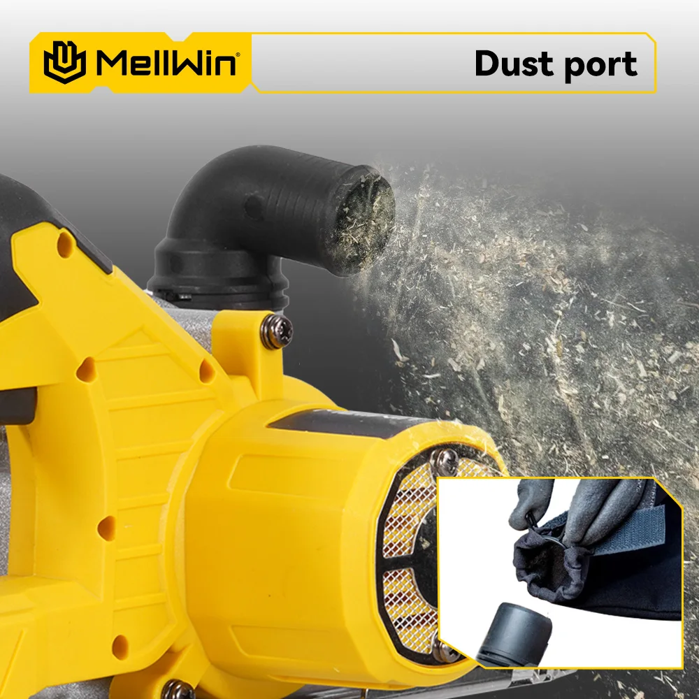 MELLWIN Electric Circular Saw 6 Inch 150mm Brushless Cordless Handheld Circular Saw Woodworking Tool for Makita 18V Battery Pin - Image 4